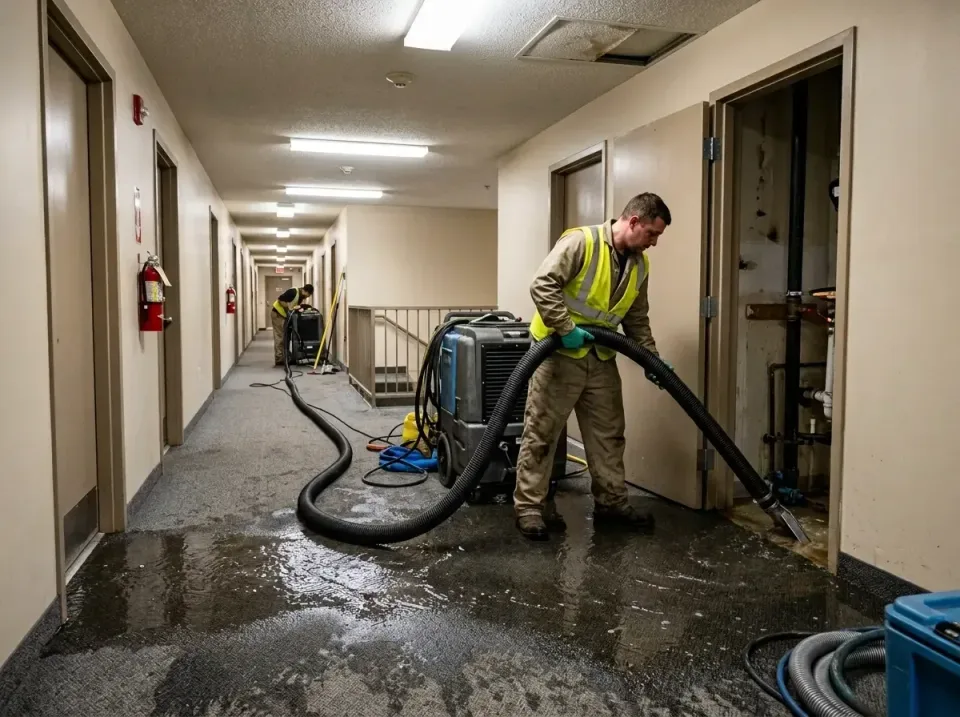 multi-unit-apartment-hallway-f-005 — frequently asked questions, Emergency Burst Pipe Water Extraction & Removal in Six Mile…